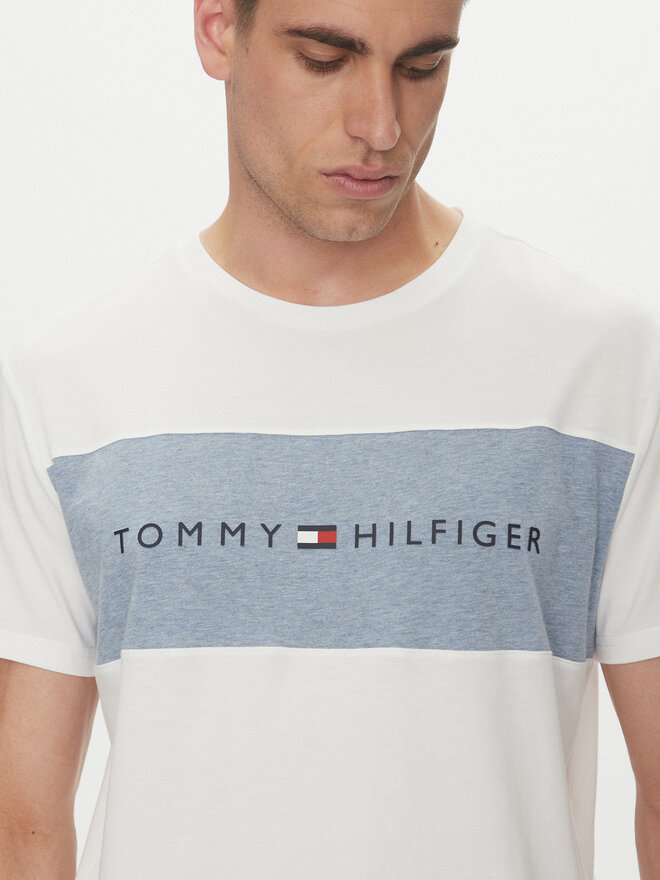 Tommy Hilfiger Tommy Hilfiger Marškinėliai UM0UM03418 Balta Regular Fit