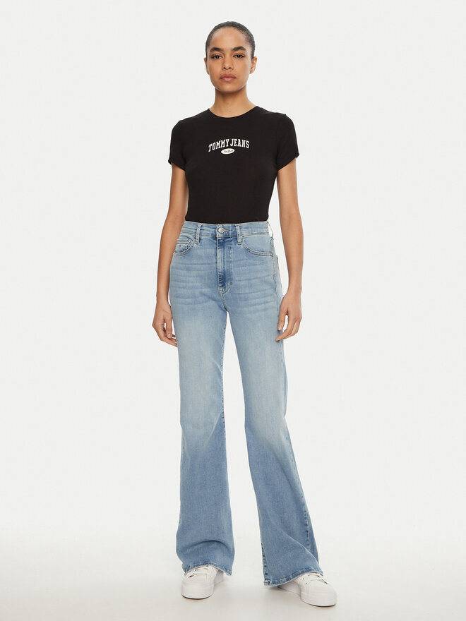 Tommy Jeans Tommy Jeans Marškinėliai DW0DW19435 Juoda Slim Fit