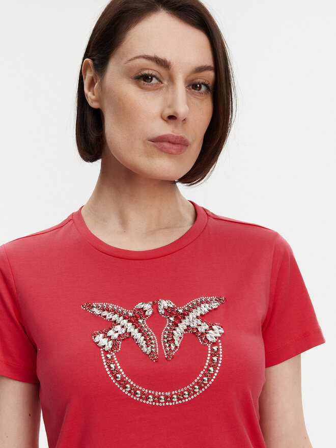 PINKO PINKO Camiseta Quentin 100535 A2G7 Rojo Regular Fit