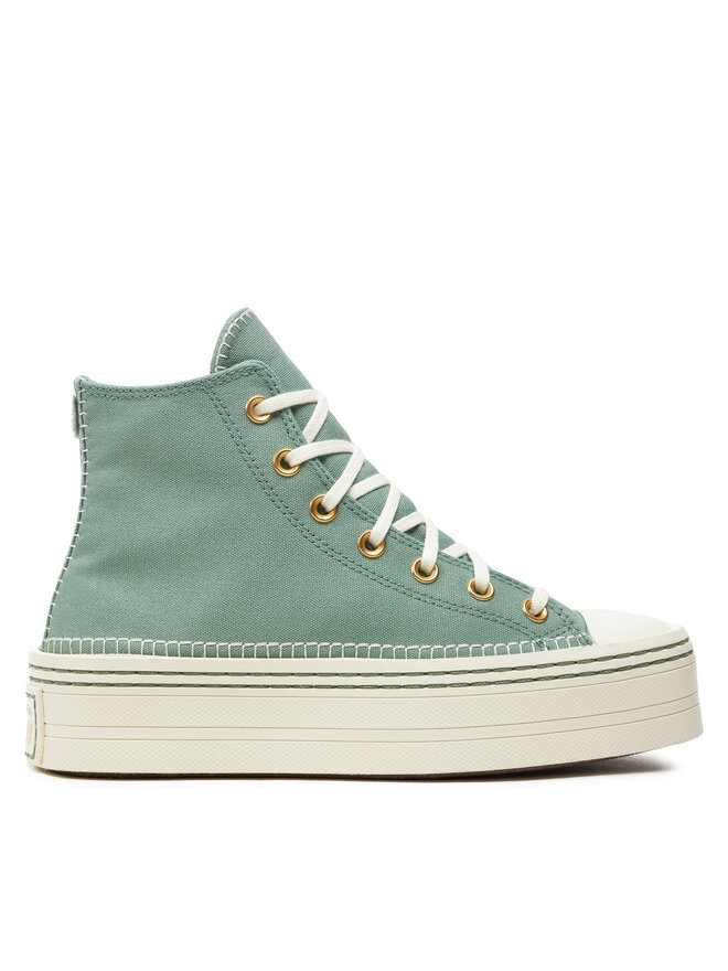 Bambas Converse Chuck Taylor All Star Modern Lift Platform Crafted Stitching A07547C Verde zapatos.es