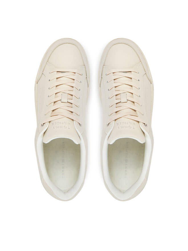 Tommy Hilfiger Сникърси Tommy Hilfiger Court Mix Lnubuck FM0FM05410 Бежов