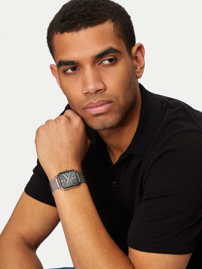Casio Zegarek Casio Classic MTP-M305M-1AVER Srebrny