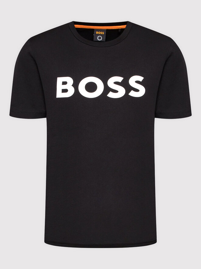 BOSS Boss Футболка Thinking 1 50481923 Чорний Regular Fit