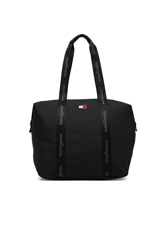 Tommy Jeans Handtasche Tommy Jeans Tjw Ess Daily Tote AW0AW19039 Schwarz