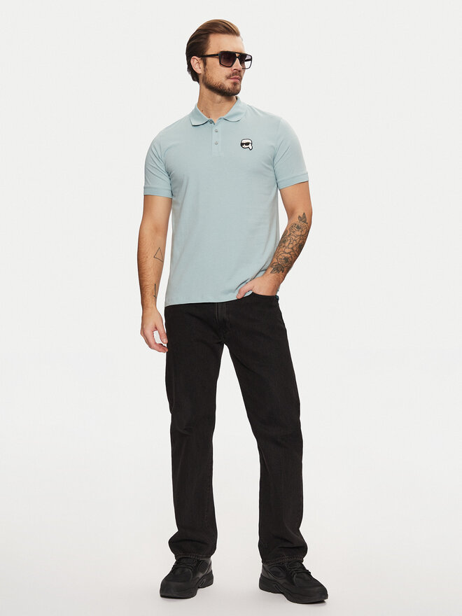 KARL LAGERFELD KARL LAGERFELD Polo 745710 551224 Celeste Regular Fit