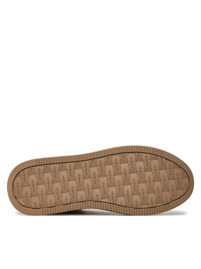 Calvin Klein Jeans Polokozačky Calvin Klein Jeans Bold Platf Low Laceup Mg YW0YW01590 Béžová