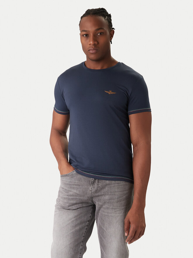 Aeronautica Militare Aeronautica Militare Комплект футболок AM1UTI003B Cиній Slim Fit
