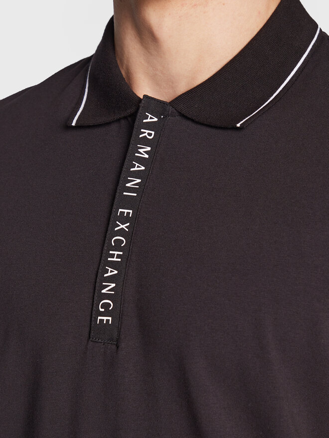 Armani Exchange Armani Exchange Поло 8NZF71 ZJH2Z 1200 Чорний Regular Fit