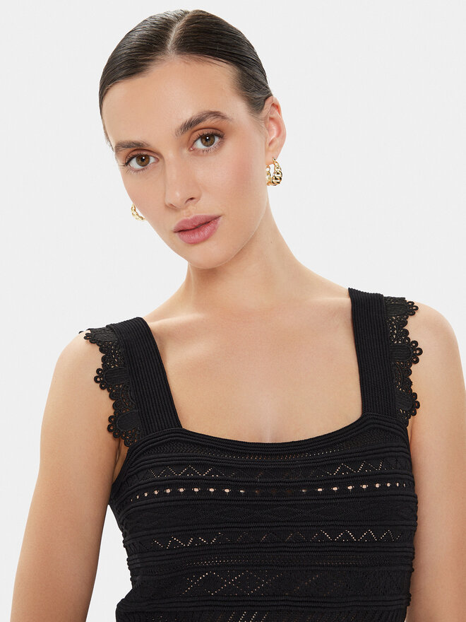 Morgan Morgan Top 241-MNOA Schwarz Regular Fit