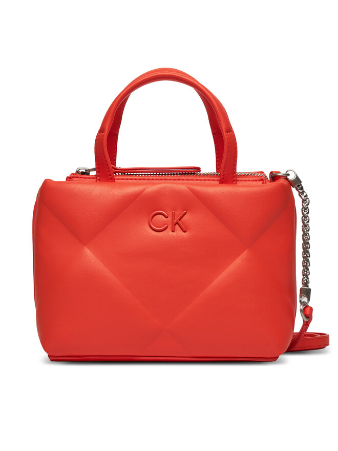 Calvin Klein Bolso Calvin Klein Re-Lock Quilt Tote Mini K60K611340 Naranja