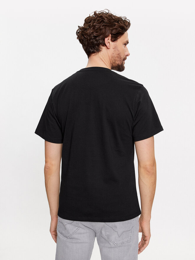 Pepe Jeans Pepe Jeans Marškinėliai Clement PM509220 Juoda Regular Fit