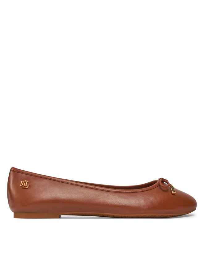 LAUREN RALPH LAUREN Baleriny Lauren Ralph Lauren 802940603002 Brązowy