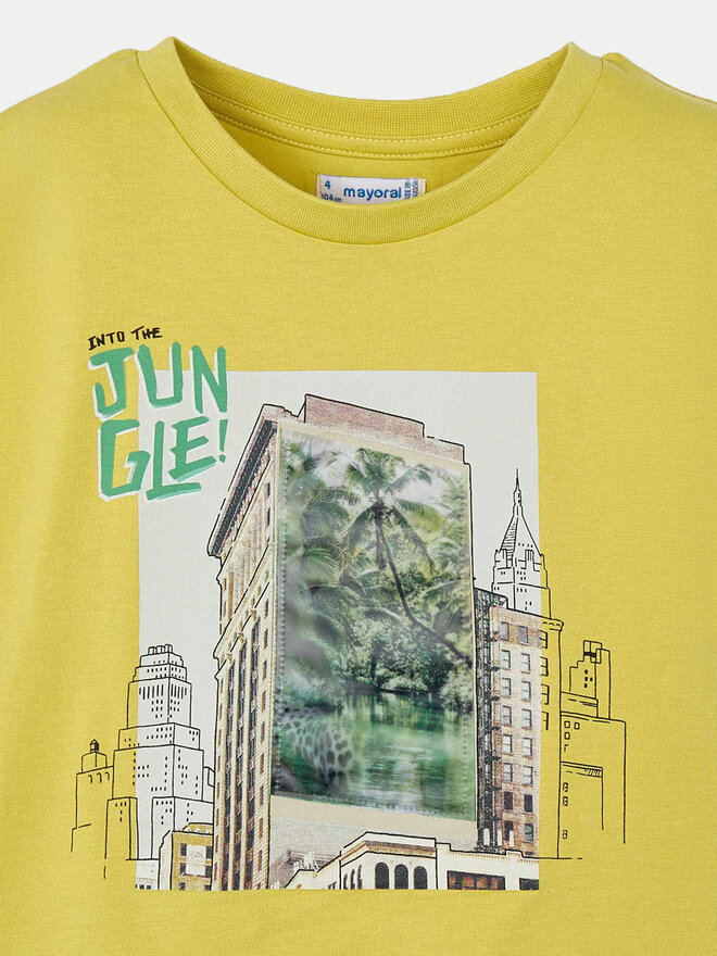 Mayoral Mayoral T-shirt 3043 Žuta Regular Fit