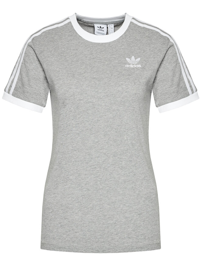 adidas adidas Marškinėliai adicolor Classics 3-Stripes GN2909 Pilka Regular Fit
