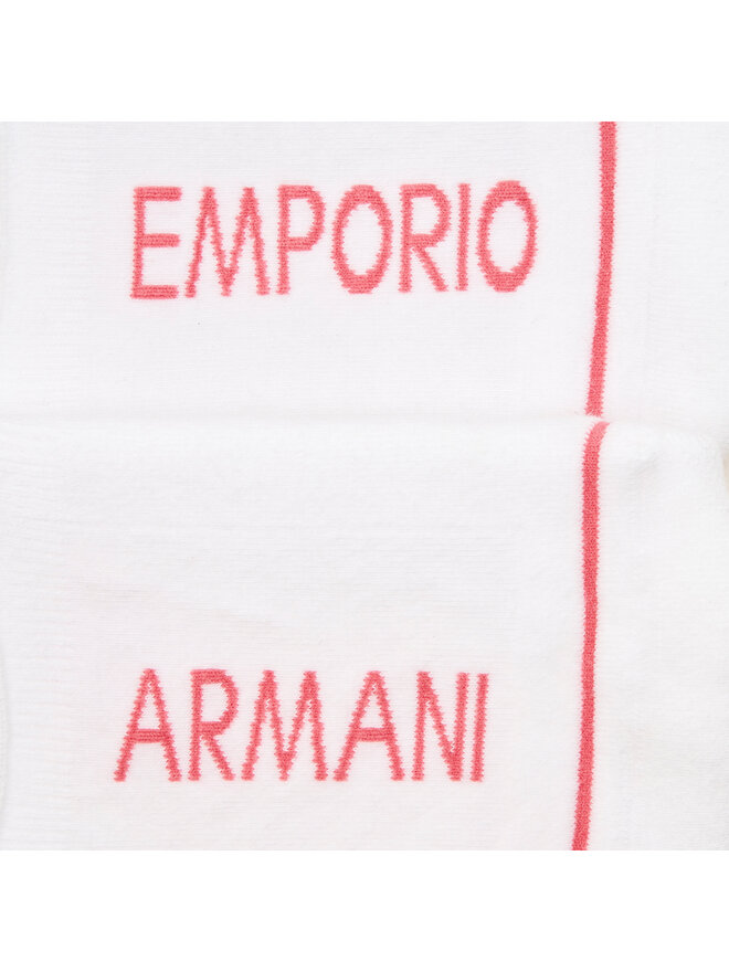 Emporio Armani 2er-Set Damen Sneakersocken Emporio Armani 292315 4R227 00010 Weiß