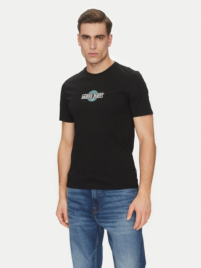 Guess Jeans Guess Jeans T-Shirt M5GI23 K8HM0 Schwarz Slim Fit