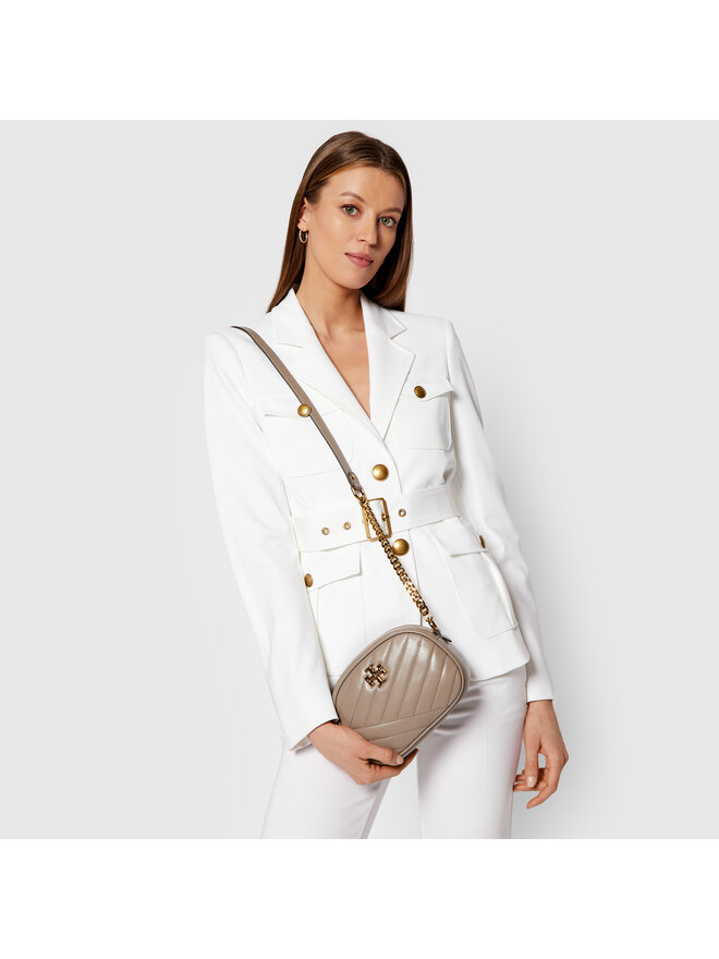 Torebka Tory Burch Kira Chevron Small Camera Bag 60227 Br zowy eobuwie .pl