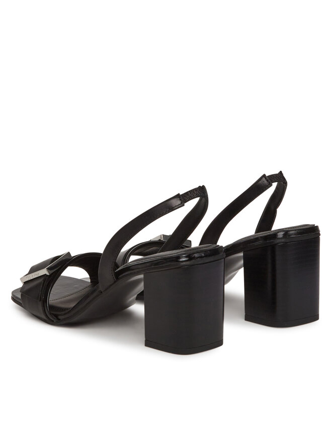 Calvin Klein Sandály Calvin Klein Heel Sandal 70 W/Buckle - Lth HW0HW02456 Černá
