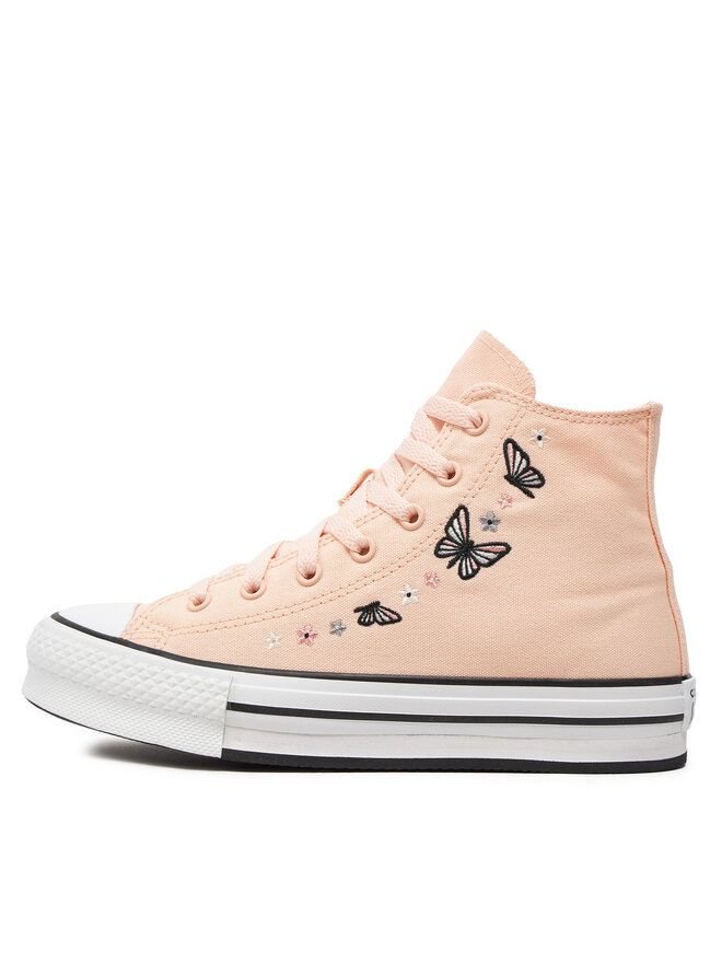 Converse Plátěnky Converse Chuck Taylor All Star Eva Lift Butterflies A07355C Růžová