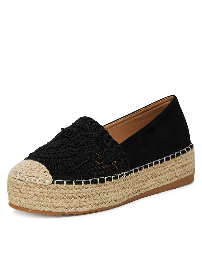 DeeZee Espadrilles DeeZee LE601-66 Fekete