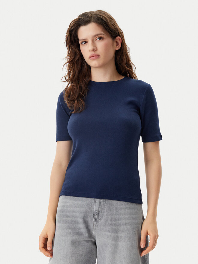 Gap Gap Majica 679172-02 Mornarsko modra Stretch Fit