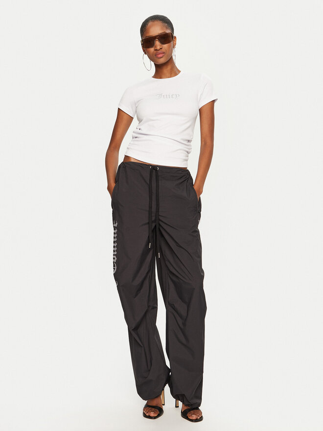 Juicy Couture Juicy Couture Футболка Dot Ruched JCWCT24311 Білий Slim Fit