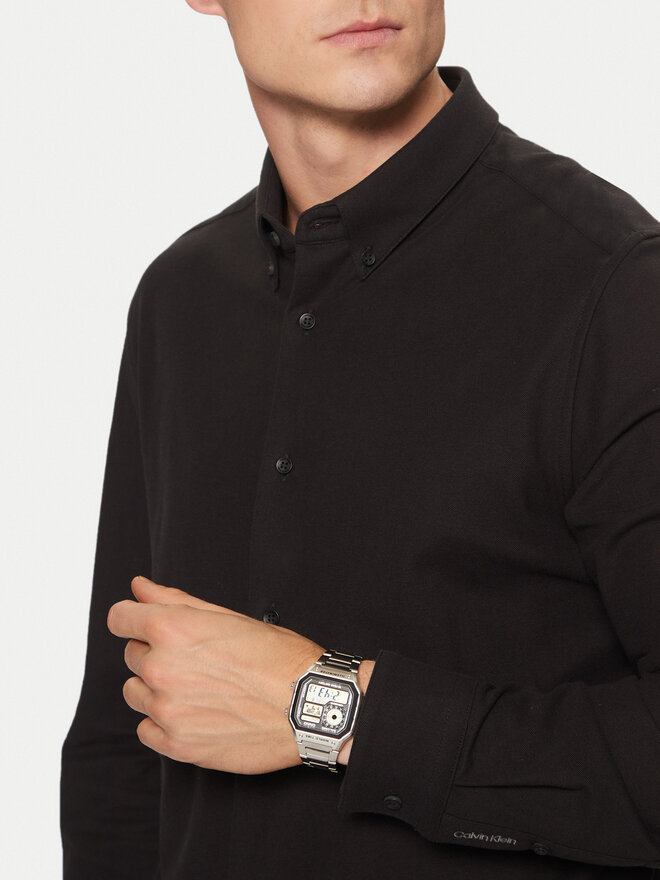 Casio Uhr Casio AE-1200WHD-1AVEF Silberfarben