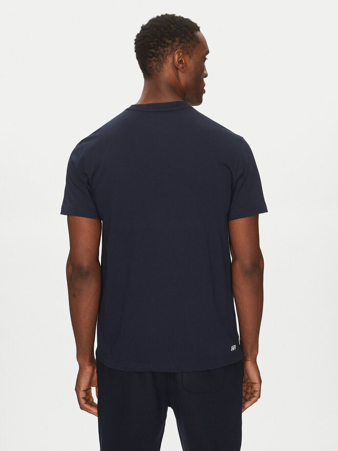 Lacoste Lacoste Majica TH8916 Mornarsko modra Regular Fit