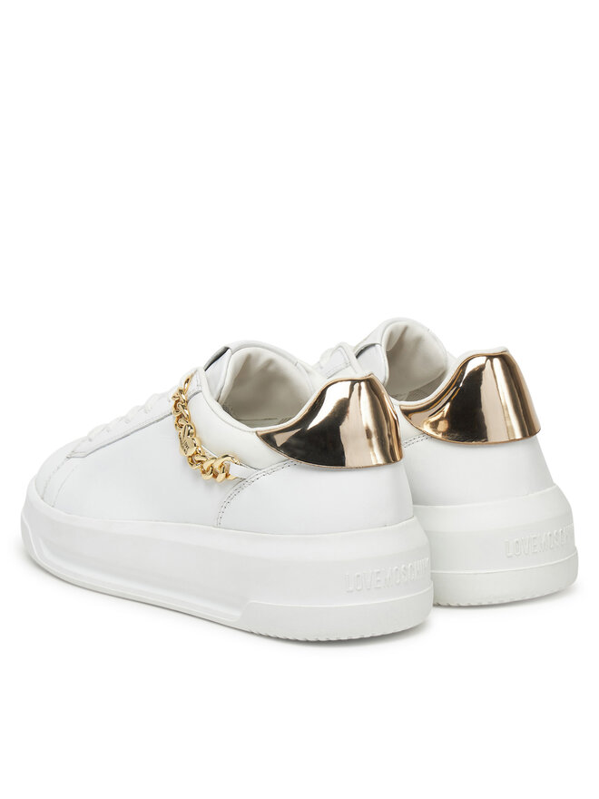 LOVE MOSCHINO Sneakersy LOVE MOSCHINO JA15505G0MIAP10A Biały