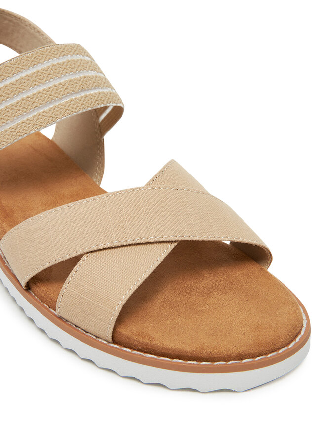 Skechers Σανδάλια Skechers BOBS Desert Kiss-Shore Enough 114130/NAT Μπεζ