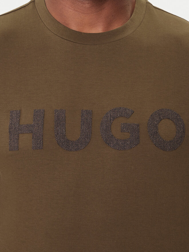 HUGO HUGO T-Shirt Dulivio 50542737 Khakifarben Regular Fit