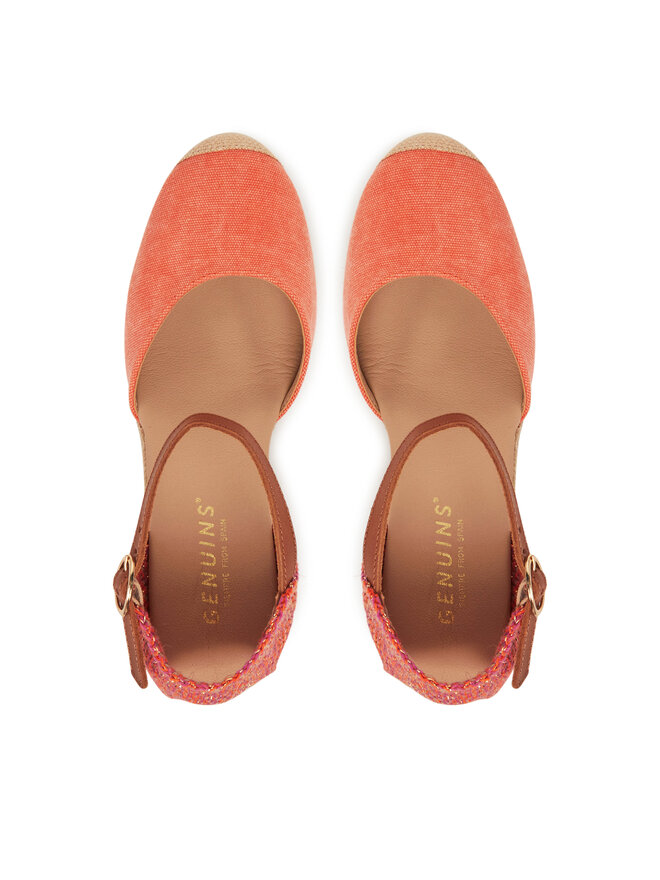 Genuins Espadrilles Genuins Carina Canvas G106387 Narancssárga