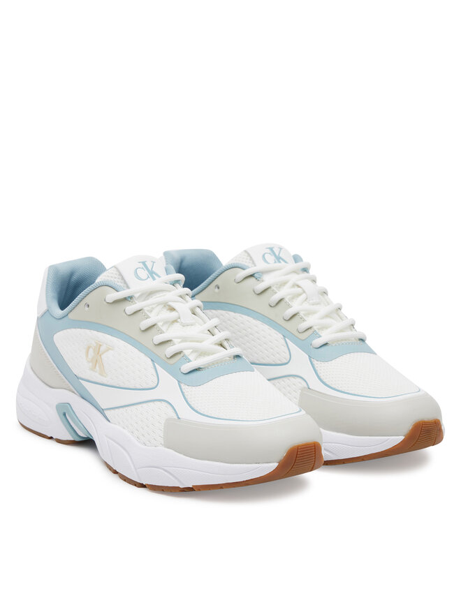 Calvin Klein Jeans Zapatillas Calvin Klein Jeans Retro Tennis Knit Mg YW0YW01887 Blanco