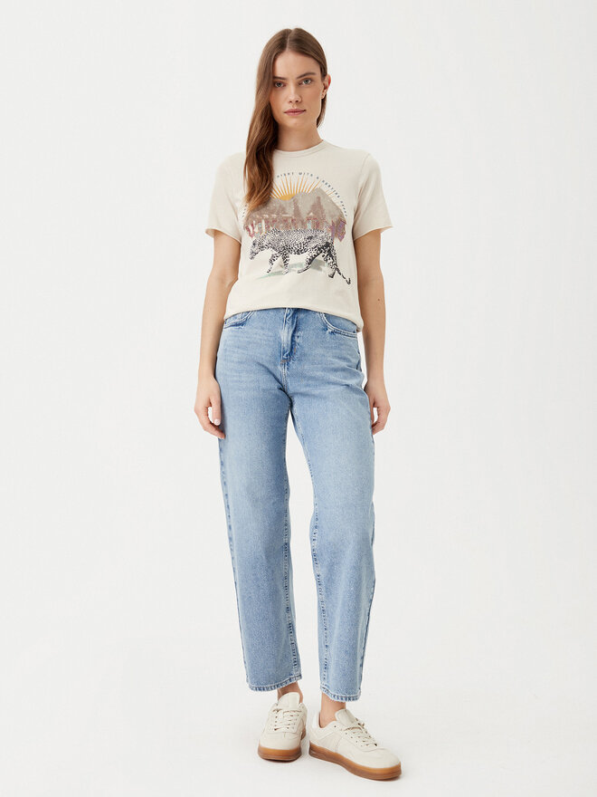 ONLY ONLY Camiseta Lucy 15307412 Beis Regular Fit