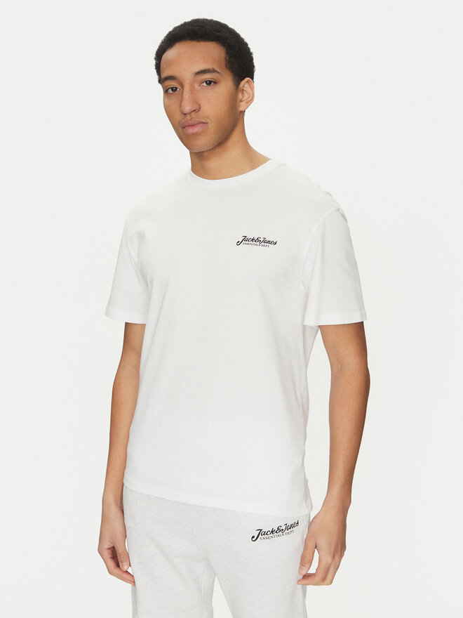 Jack&Jones Jack&Jones Conjunto de camiseta y pantalones cortos deportivos Beau 12277466 Blanco Relaxed Fit