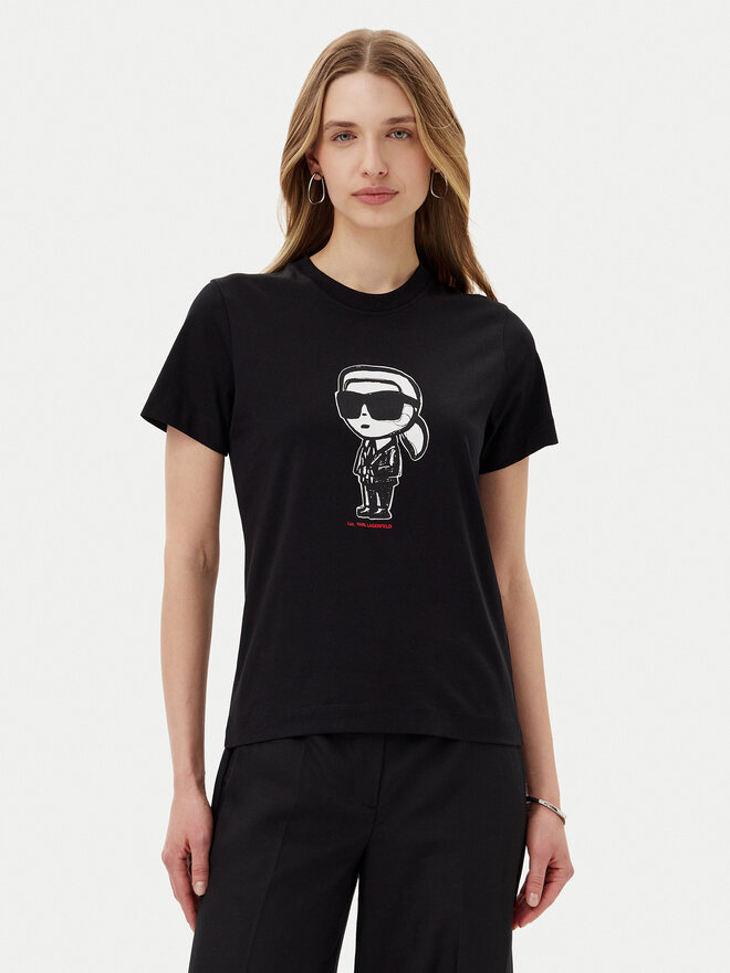 KARL LAGERFELD KARL LAGERFELD Camiseta A1W17126 Negro Regular Fit