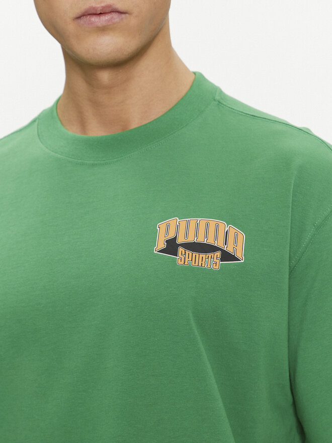 Puma Puma Póló For The Fanbase Graphic 624395 Zöld Relaxed Fit
