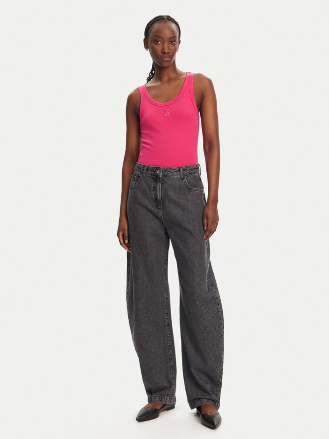 HUGO HUGO Felső Datamia 50514489 Rózsaszín Slim Fit