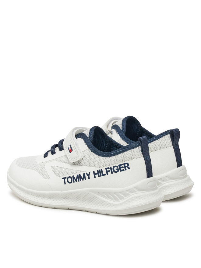Tommy Hilfiger Снікерcи Tommy Hilfiger Low Cut Lace-Up/Velcro Sneaker T1B9-33868-1756 S Білий
