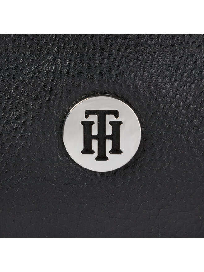 Handtasche Tommy Hilfiger Th Core Med Satchel AW0AW07685 Schwarz eschuhe