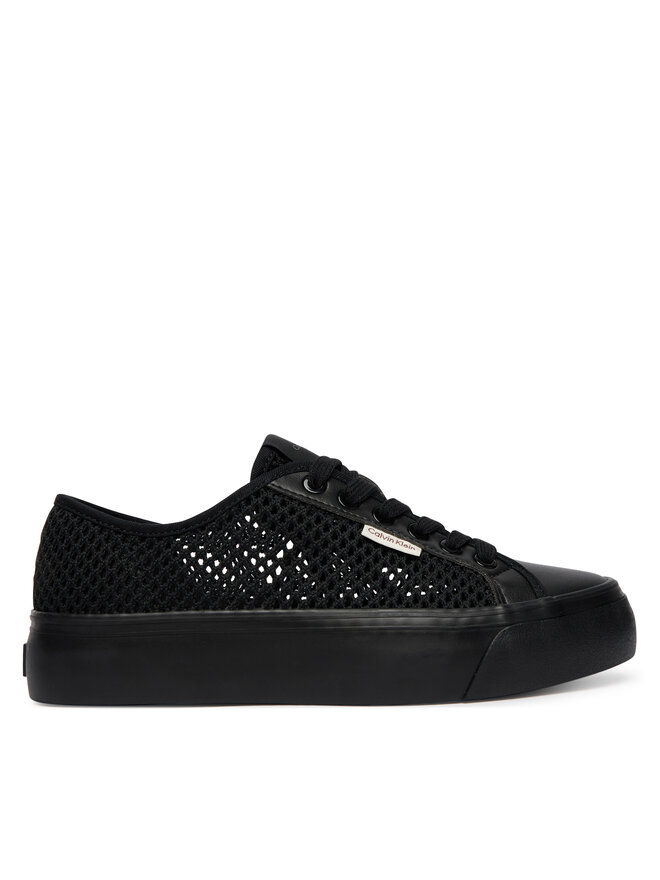 Calvin Klein Sneakers Calvin Klein Vulc Flatf Lace Up Lin Mesh HW0HW02971 Schwarz