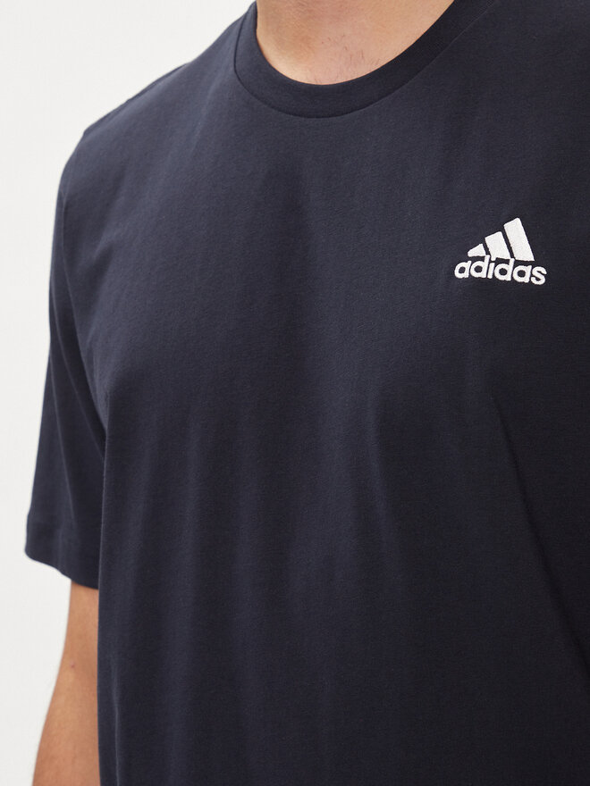 adidas adidas Camiseta Essentials Single Jersey Embroidered Small Logo T-Shirt HY3404 Azul Regular Fit