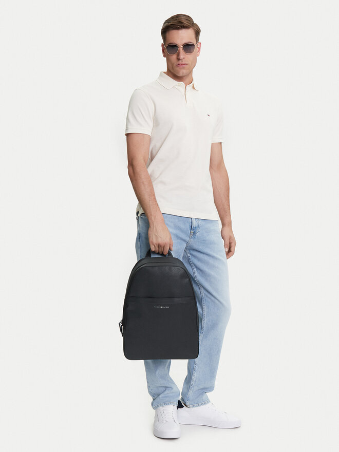 Tommy Hilfiger Rucksack Tommy Hilfiger Th Business Leather Backpack AM0AM13213 Schwarz