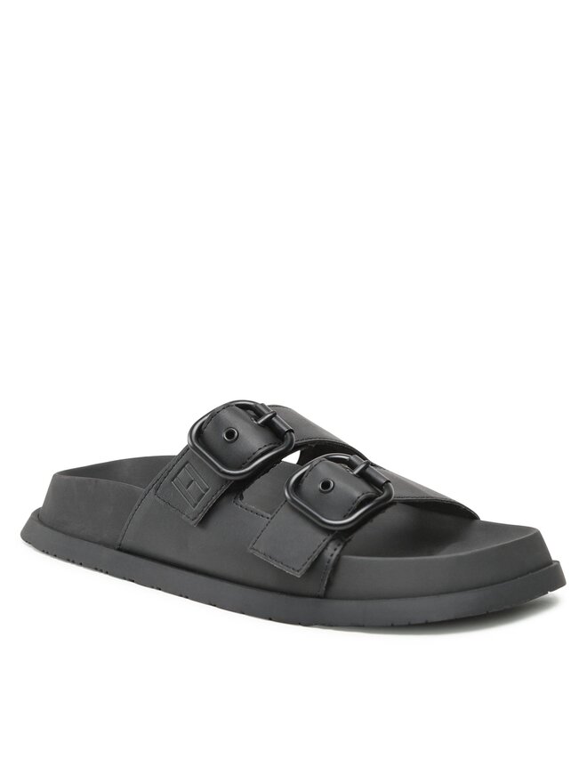 Mules sandales de bain Tommy Jeans Fancy Sandal EN0EN02136 Noir chaussures