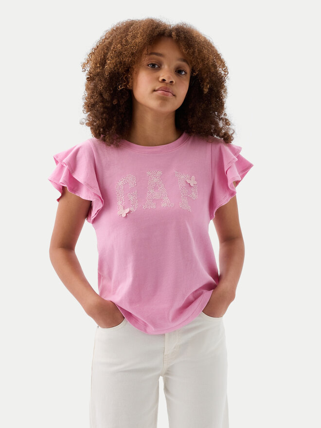 Gap Gap Marškinėliai 883254 Rožinė Regular Fit