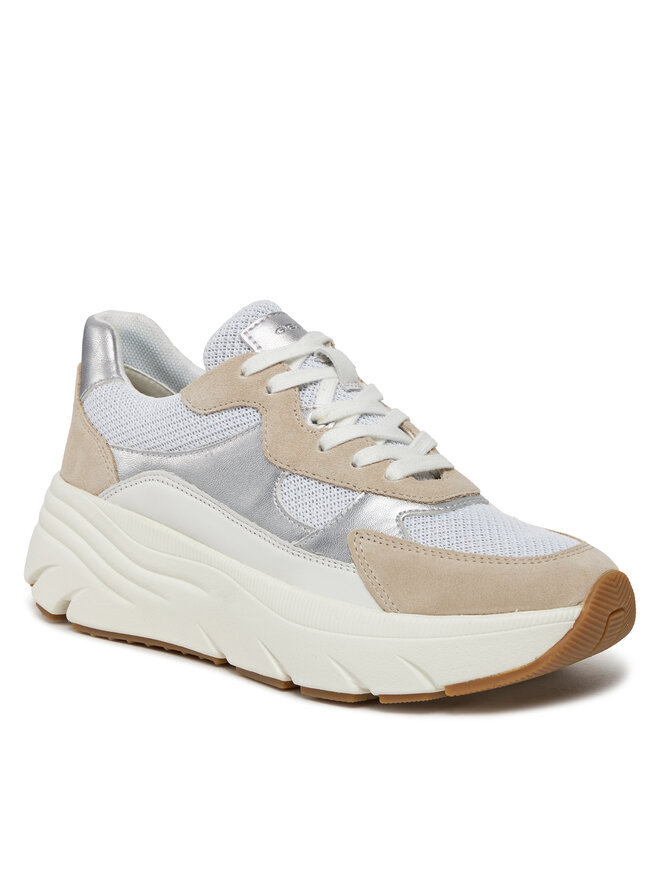Geox Sneakersy Geox D Diamanta D45UFB 01422 C1ZH6 Bílá