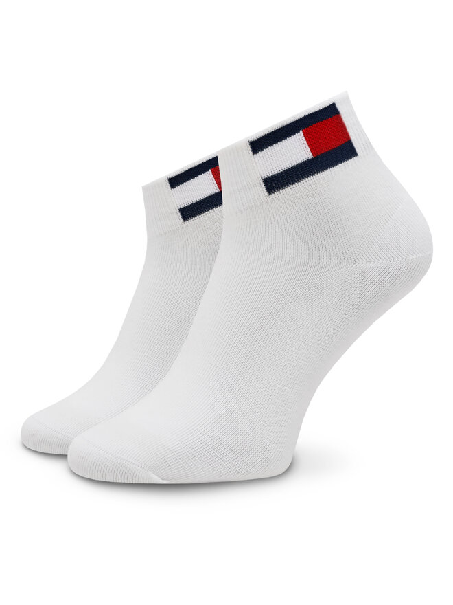 Tommy Jeans Комплект 2 чифта къси чорапи унисекс Tommy Jeans 701228223 Бял