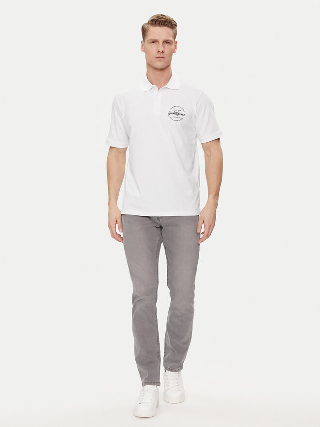 Jack&Jones Jack&Jones Poloshirt Forest 12248621 Weiß Standard Fit