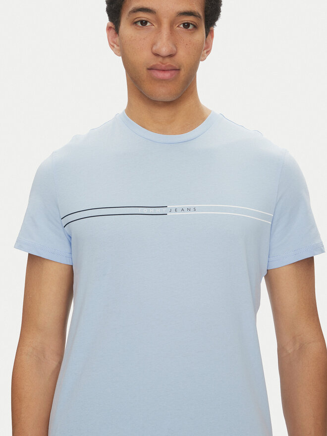 Tommy Jeans Tommy Jeans Marškinėliai Entry Graphic DM0DM20779 Mėlyna Slim Fit