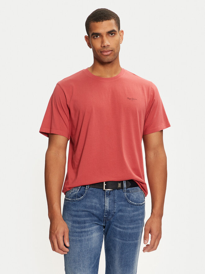 Pepe Jeans Pepe Jeans Póló Jacko PM508664 Piros Regular Fit